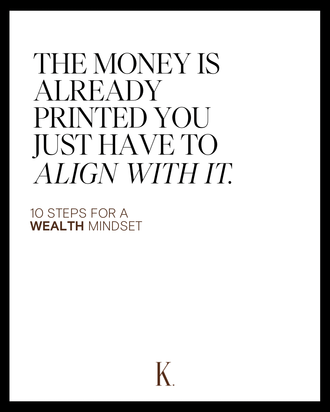 THE MONEY IS ALREADY PRINTED, YOU JUST HAVE TO ALIGN WITH IT | WEALTH GUIDE